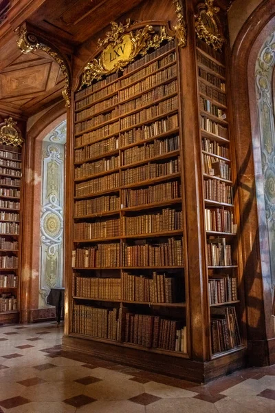 Vienna Austria February 2022 Interior Austrian National Library Old Baroque — 스톡 사진