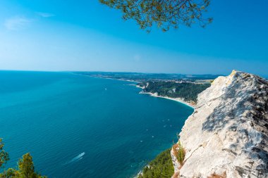 Conero Dağı 'nın manzarası, Marche, İtalya