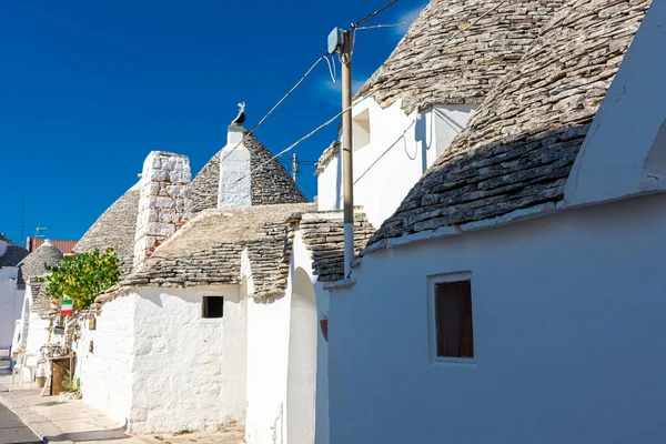 Alberobello Cidade Trulli Casas Puglia Sul Itália — Fotografia de Stock