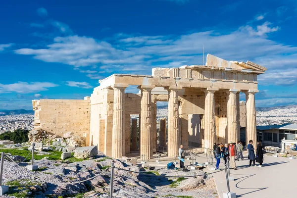 Athens Greece December 2021 Entrance Parthenon — Fotografia de Stock