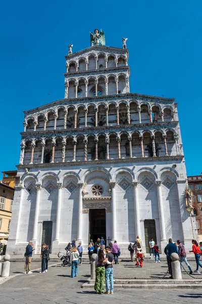 Lucca Ιταλία Απριλίου 2022 Εκκλησία San Michele — Φωτογραφία Αρχείου