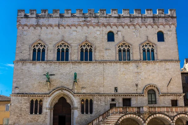 Palazzo Dei Priori Plaza Principal Perugia Umbría Italia — Foto de Stock