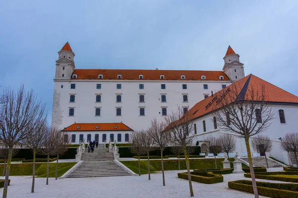 Bratislava Eslovaquia Febrero 2022 Patio Castillo Bratislava — Foto de Stock