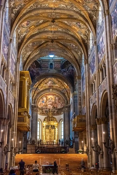 Παρμα Ιταλια Ιουνιου 2021 Όμορφο Και Πολύχρωμο Εσωτερικό Του Καθεδρικού — Φωτογραφία Αρχείου