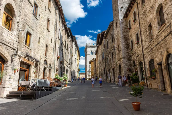 Gubbio Italy Augaugust 2021 역사적 — 스톡 사진