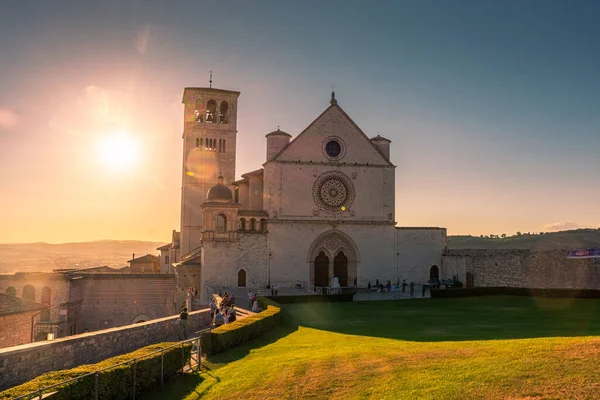 Assisi Italien Augusti 2021 Basilikan San Francesco — Stockfoto