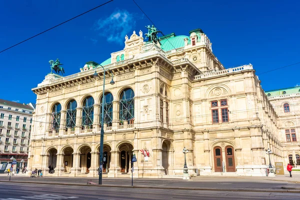 Wiedeń Austria Luty 2022 Widok Operę — Zdjęcie stockowe