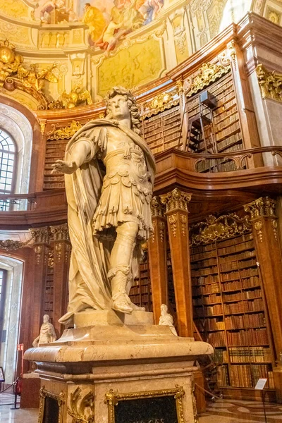 Vienna Ausztria 2022 Február Osztrák Nemzeti Könyvtár Belseje Hofburg Palotában — Stock Fotó