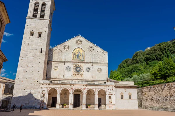 Spoleto Italie Août 2021 Vue Cathédrale Spoleto — Photo
