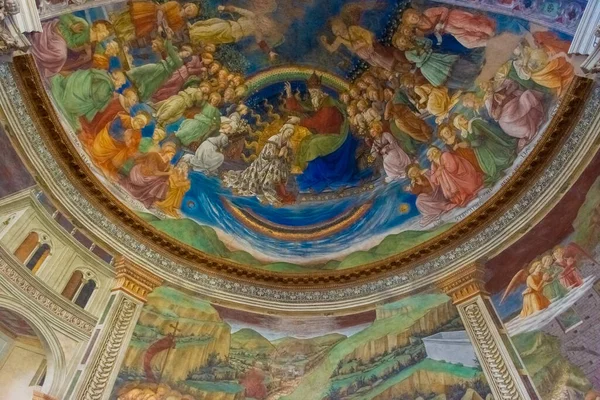 Σπολετο Ιταλια Αυγουστου 2021 Εσωτερικό Του Τρούλου Του Καθεδρικού Ναού — Φωτογραφία Αρχείου