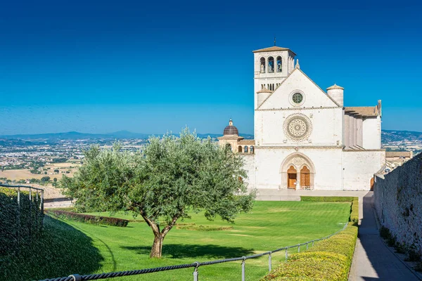 San Francescos Kyrka Assisi Umbrien Italien — Stockfoto
