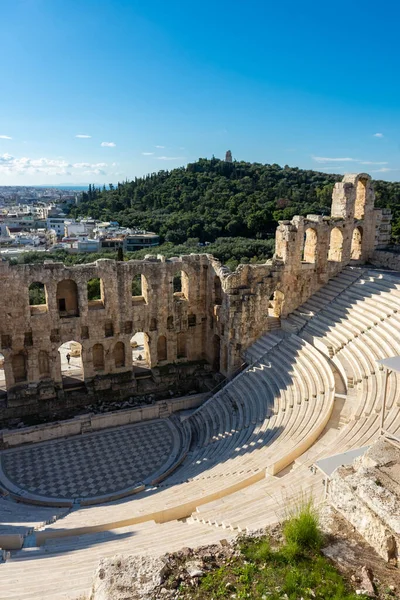 Odeon Herodes Atticus Ancient Greek Theatre Acropolis Athens Greece — Stock Photo, Image