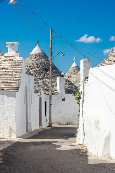 Alberobello Die Stadt Der Trulli Häuser Apulien Süditalien — Stockfoto