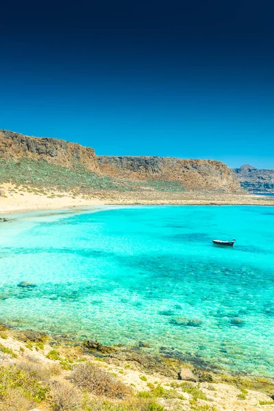 Ongelooflijk Kristalhelder Water Aan Kust Van Gramvousa Island Kreta Griekenland — Stockfoto