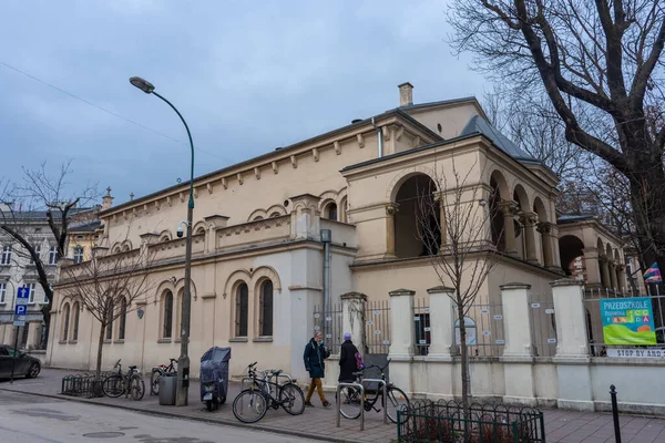 Krakow Polonia Enero 2022 Sinagoga Kazimierz Antiguo Barrio Judío Cracovia — Foto de Stock
