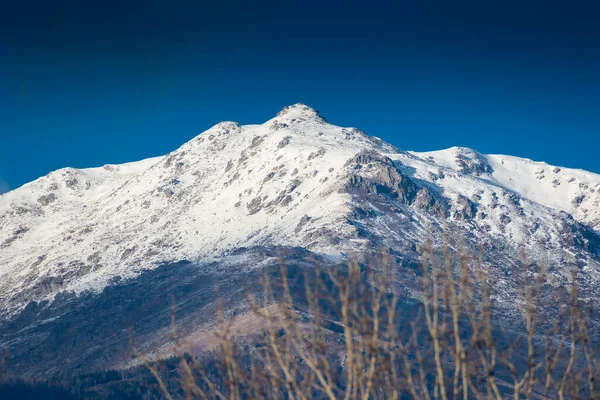 Snowy Mountain Italian Alps Turin — Foto Stock