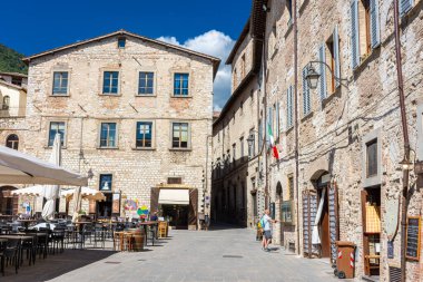 GUBBIO, İTALYA, 6 AĞUSTOS 2021: