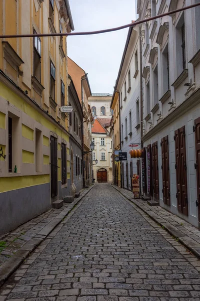 Bratislava Eslováquia Fevereiro 2022 Rua Centro Histórico — Fotografia de Stock