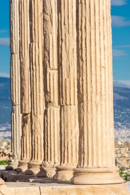 Herecteion Sütunları, Atina, Yunanistan 'daki Yunan Tapınağı