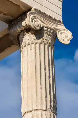 Close up of a capitello of the Herecteion, Acropolis, Athens, Greece