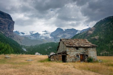 Old farm house in the Ayes Valley, Aosta Valley, Italy