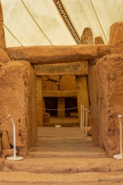 Megalithic ancient temple of Mnajdra in Qrendi Malta