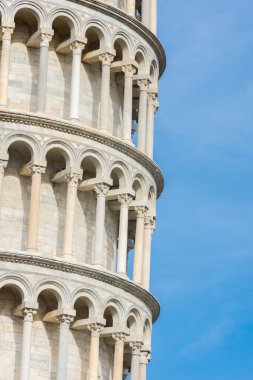 Detay leaning tower of Pisa, İtalya