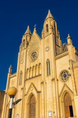 Facade of the Cathedral of Sliema, Malta