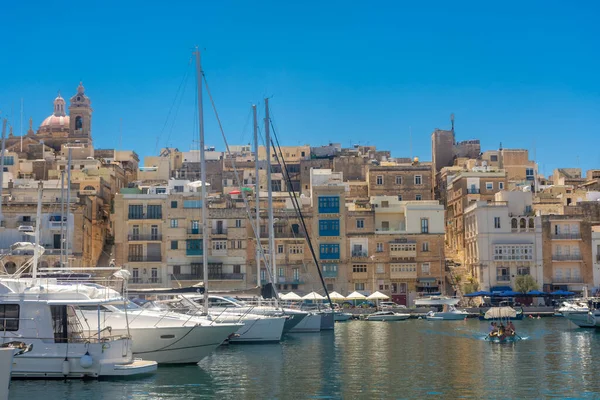 Birgu Malta May 2022 View Cospicua One Three Cities Marina — Stockfoto