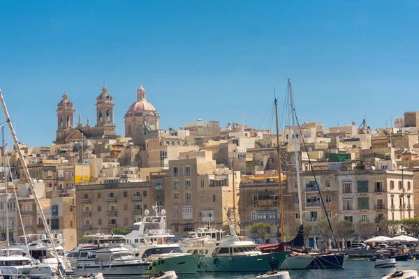 Birgu Malta May 2022 View Cospicua One Three Cities Marina — Stockfoto