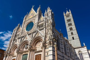 Muhteşem Siena Katedrali 'nin dışı, Toskana, İtalya