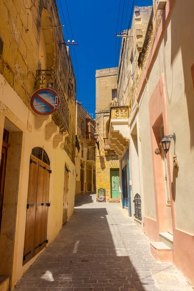 Gozo Malta Mei 2022 Street View Victoria Town Center — Stockfoto