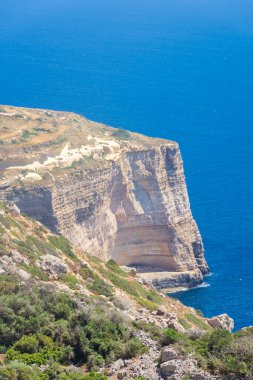Malta, Dingli Kayalıkları 'nın kıyı manzarası