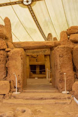 Megalithic ancient temple of Mnajdra in Qrendi Malta