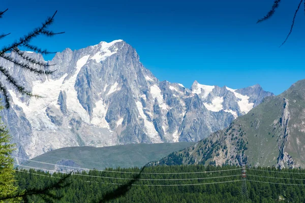 勃朗峰 欧洲最高的山 意大利 — 图库照片