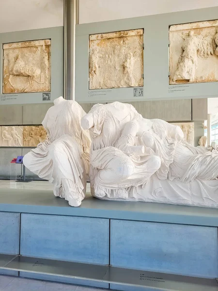 Athens Greece December 2021 Interior Modern Acropolis Museum Ancient Greek — Stock Photo, Image