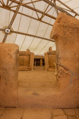 Megalithic ancient temple of Mnajdra in Qrendi Malta
