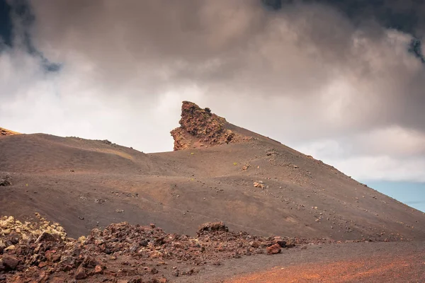 Landscape Cuervo Volcano Lanzarote Canary Islands Spain — Foto Stock