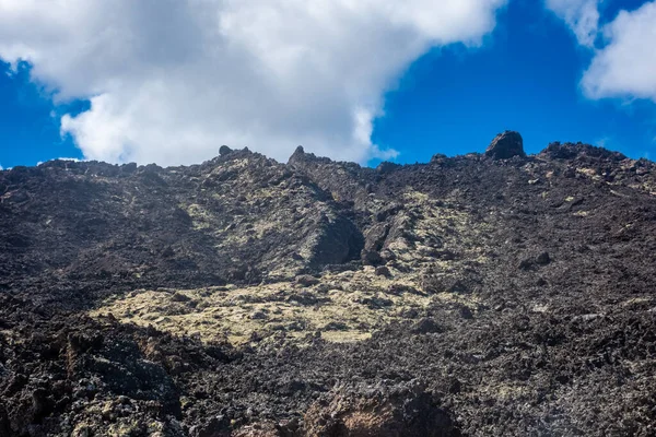 Lava Sluttning Vulkan Lanzarote Spanien — Stockfoto
