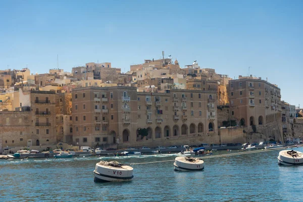 Birgu Malta May 2022 View Cospicua One Three Cities Marina — Stockfoto