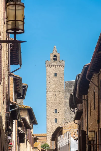 Ancient Medieval Tower Town Center San Gimignano Tuscany Italy Royalty Free Stock Images