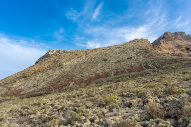 The Monte Corona Volcano in Lanzarote, Canary Islands, Spain
