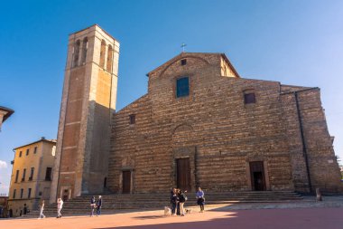 Montepulciano, İtalya, 16 Nisan 2022: Montepulciano Katedrali