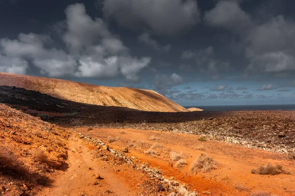 Beautiful View Volcano Lanzarote Spain — стоковое фото