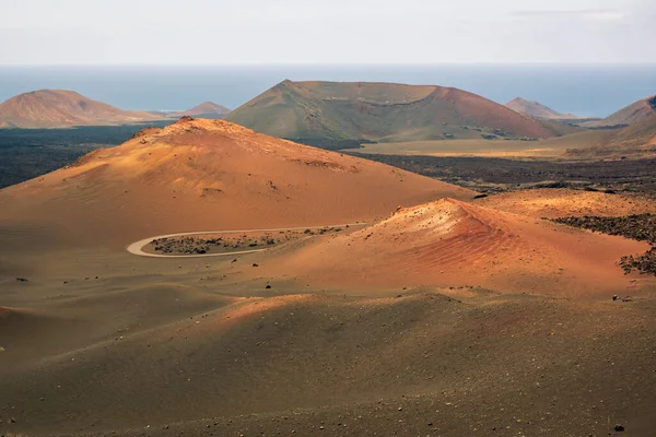 Amazing Volcanic Landscape Timanfaya National Park Lanzarote Canary Islands Spain — Stock Fotó