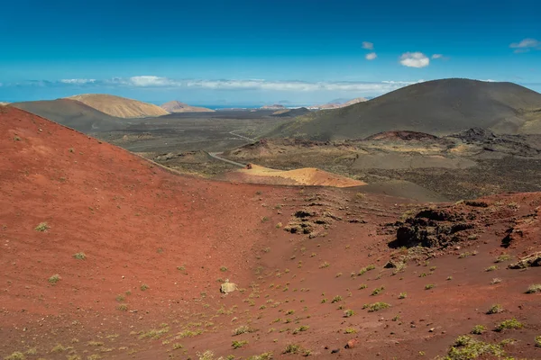 Vulkaniska Landskapet Nationalparken Timanfaya Lanzarote Kanarieöarna Spanien — Stockfoto