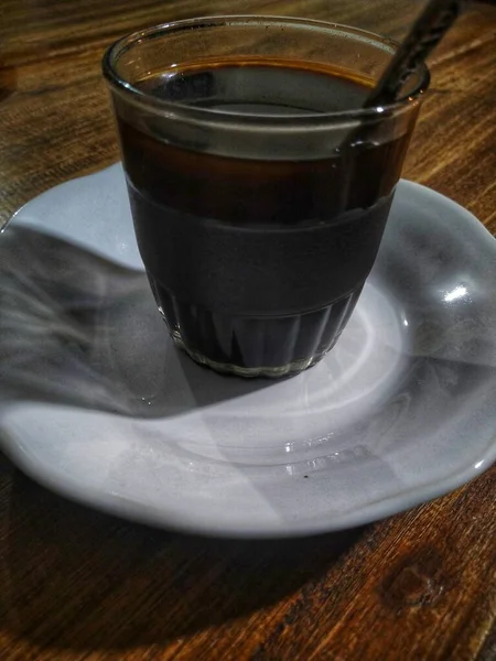 Bir Fincan Kahvenin Yakın Çekimi — Stok fotoğraf