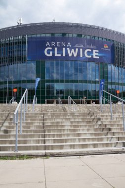 Gliwice, Poland - August 2, 2022: Arena Gliwice, modern indoor multi-purpose hall, sports and entertainment venue.