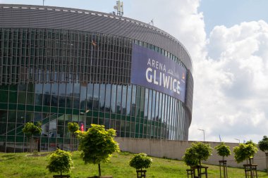 Gliwice, Poland - August 2, 2022: Arena Gliwice, modern indoor multi-purpose hall, sports and entertainment venue.