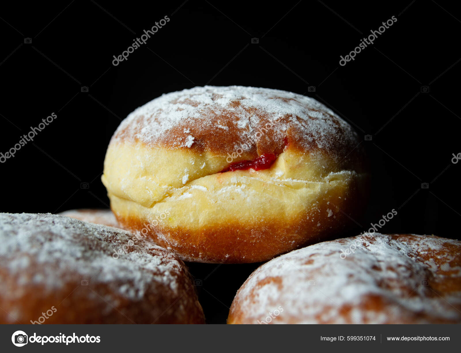 Polish Paczki Deep Fried Doughnuts Celebrating Fat Thursday Tlusty